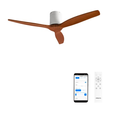 Ventilateur de plafond avec pales techniques en ABS sans lumière avec Wi-Fi WIND CALM CREATE