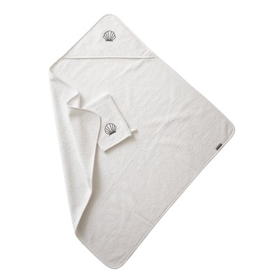 Cape de bain + gant de toilette Oeko-Tex® VERTBAUDET