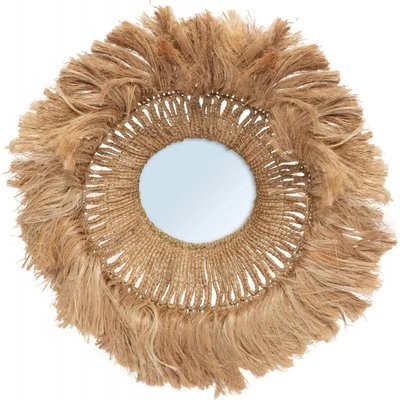 Miroir en fibre naturelle, élégant Abaca RECOLLECTION