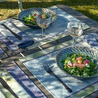 Set de table enduit en Coton, ARRIÈRE-PAYS ENDUIT LE JACQUARD FRANCAIS