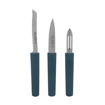 Set de 3 pièces en inox Eco-responsable office, éplucheur, tomate JEAN DUBOST
