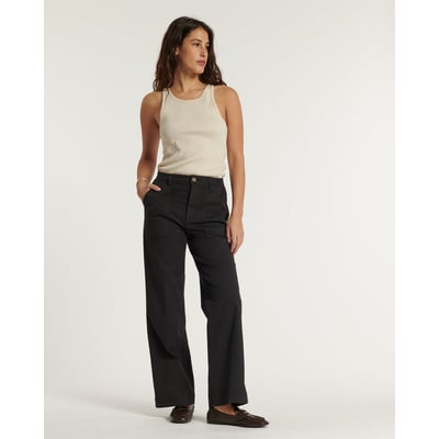 PANTALON DROIT LARGE TAILLE HAUTE UTILITY STRETCH LABDIP