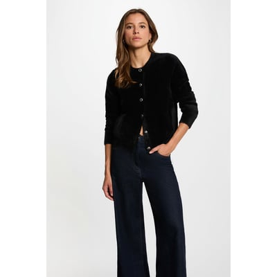 Gilet maille duveteuse MORGAN