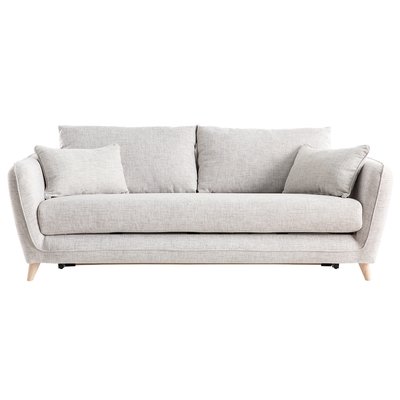 Canapé convertible scandinave 3 places avec matelas 10 cm CREEP MILIBOO