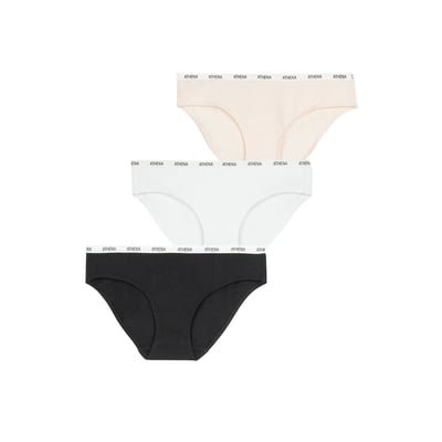 Set van 3 katoenen slipjes, Eco pack ATHENA