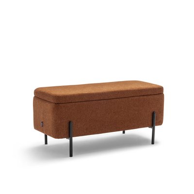 Banc coffre en tissu et métal L100cm- KOS DRAWER