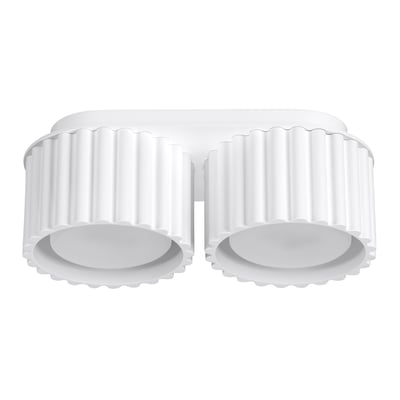 Plafonnier Aluminium Blanc Gx53 2 Aura EDEN