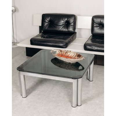 Table basse chromée Donna N°89 - Bon état DEBONGOUT