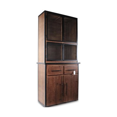 Vaisselier 2 Tiroirs Bois Marron DECORATION D’AUTREFOIS