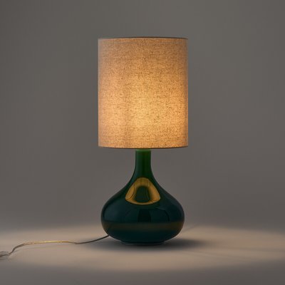 Lampe à poser verre et lin, Juna LA REDOUTE INTERIEURS