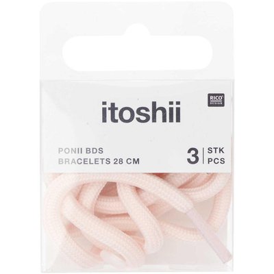 Itoshii pack 3 cordons 28cm rose RICO DESIGN