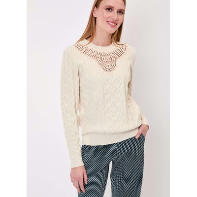 Pull maille brodée OTAKA LA FIANCÉE