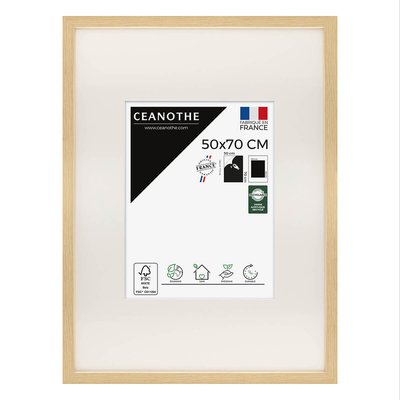 Cadre Photo Avec Passe-partout 50x70 Cm Résine Recyclée WILD CEANOTHE