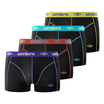 Lot de 4 Boxers coton uni UMBRO