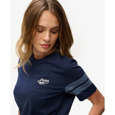 T-shirt Script à Rayures Varsity SUPERDRY
