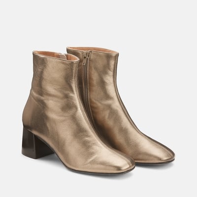 Boots en cuir talon large LA REDOUTE COLLECTIONS