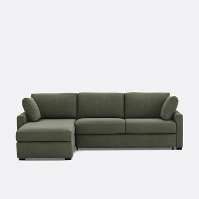 Schlafsofa Ecke Feinrippsamt Schaumstoff, Timor LA REDOUTE INTERIEURS