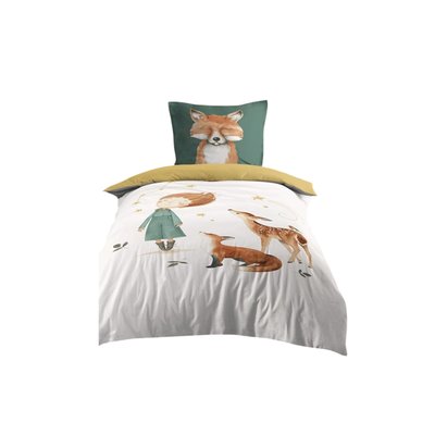 Housse de couette + taie Renard et animaux EDEN