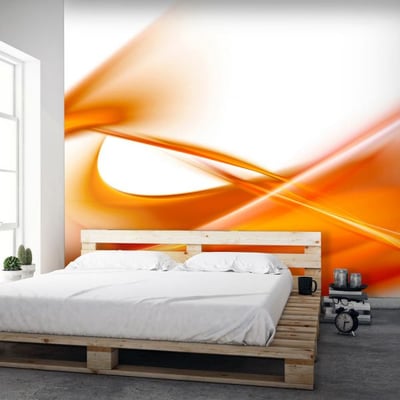 Papier peint intissé panoramique Abstractions abstraction - orange EDEN