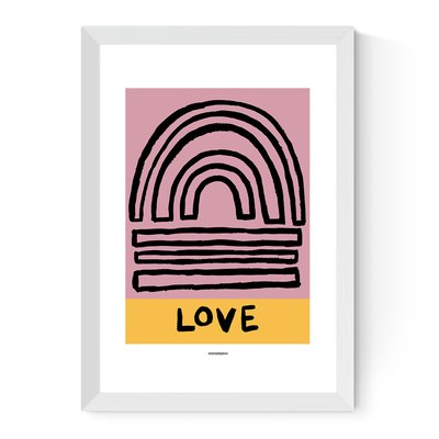 Abstract Love by Wonder and Rah Print EAST END PRINTS