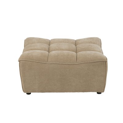 Pouf rectangulaire lounge en velours côtelé - LORENZO HELLIN, DEPUIS 1862