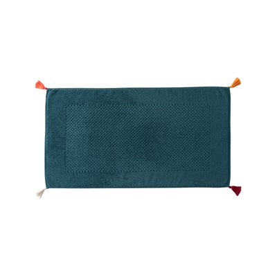 Tapis de bain coton ECLATS CARRE BLANC