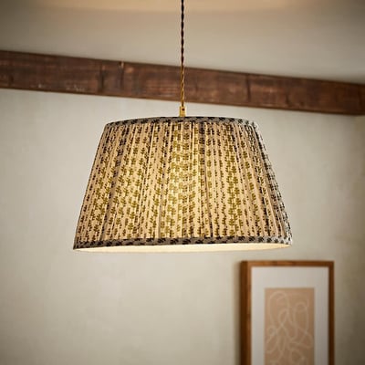 45cm Gracelyn Floral Pleated Pendant Shade SO'HOME