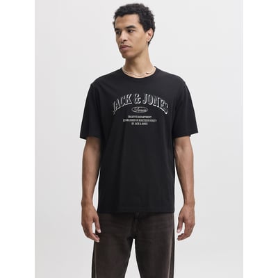 T-shirt met korte mouwen, ronde hals en logo, DENVER JACK & JONES