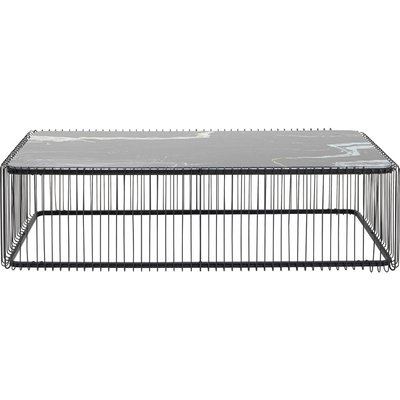 Table basse Wire noire effet marbre 145x70cm KARE DESIGN