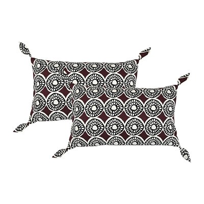 Lot de 2 housses de coussin coton BOUBOU FEBRONIE