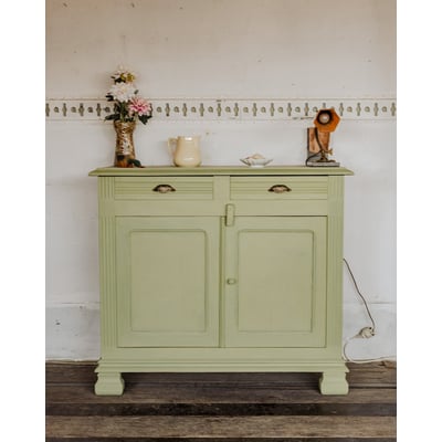 Buffet en bois vert Gilbert N°1883 - Bon état DEBONGOUT