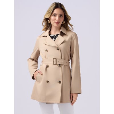 Trench mi-long réalisé en tissu technique uni OLTRE