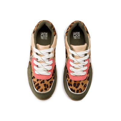 Zapatillas con cordones y estampado de leopardo LA REDOUTE COLLECTIONS