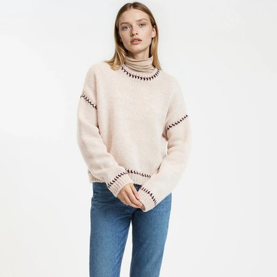 Pull col rond en grosse maille LA REDOUTE COLLECTIONS