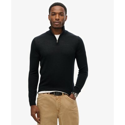 Pull en laine mérinos à col camionneur SUPERDRY