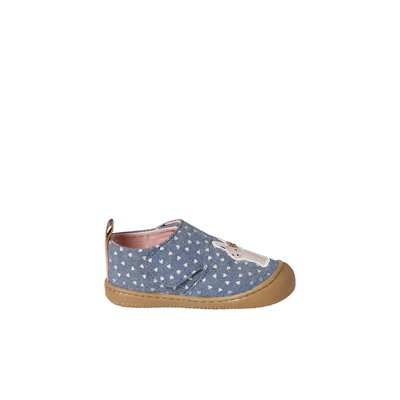Chaussons scratchés en toile imprimée VERTBAUDET