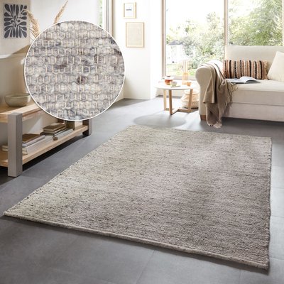 Tapis en laine chiné réversible tissé à la main - Alm Glueck THEKO