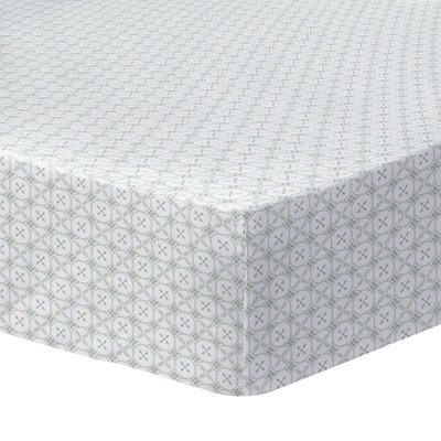 Drap housse imprimé 100% coton, TENDANCE CÉRAMIQUE MATT ET ROSE