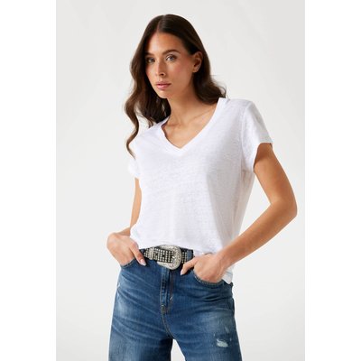 T-Shirt Col V Lin GUESS