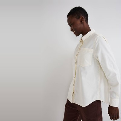 Chemise en velours manches longues en coton BIO MONOPRIX