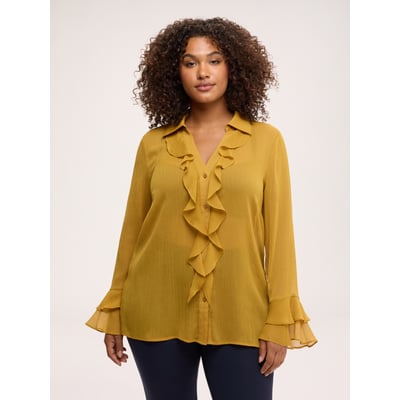 Blouse à volants FIORELLA RUBINO