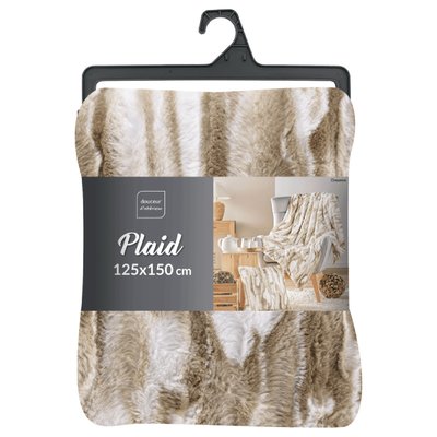 Plaid Cheyenne Imitation Fourrure / Sherpa DOUCEUR D'INTÉRIEUR