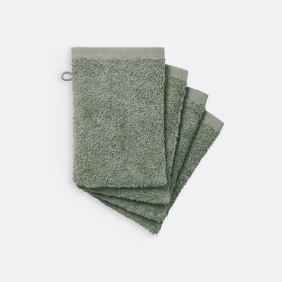 Lot de 4 gants de toilette éponge Scénario LA REDOUTE INTERIEURS