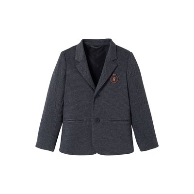Veste À Carreaux En Lainage Avec Badge Brodé VERTBAUDET