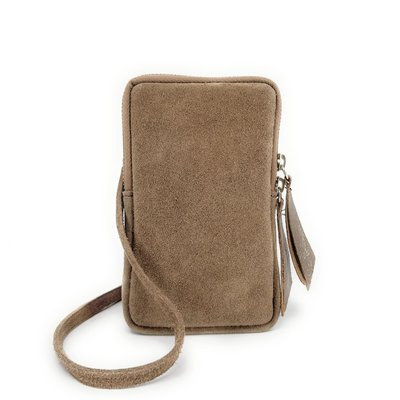 Pochette bandoulière en croûte de cuir italien LOUVRE OH MY BAG