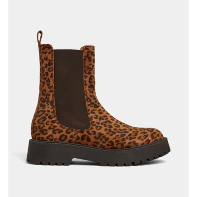 Boots Chelsea Teddy Cuir GALERIES LAFAYETTE