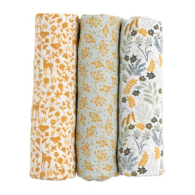 Langes lot de 3 en coton bio SAUTHON
