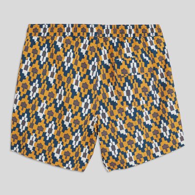 Short de bain imprimé géométrique en polyester recyclé, certifié OEKO-TEX MONOPRIX