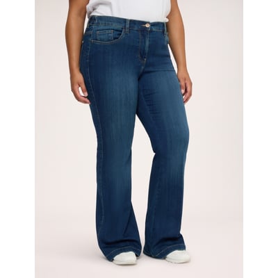 Jean Flare délavage bleu FIORELLA RUBINO
