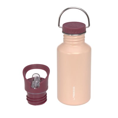 Gourde pour enfant inox rose LASSIG